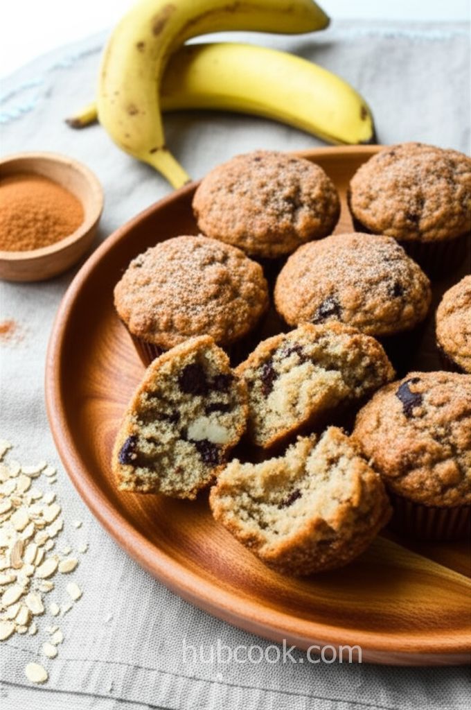 Healthy Banana-Oat Muffins