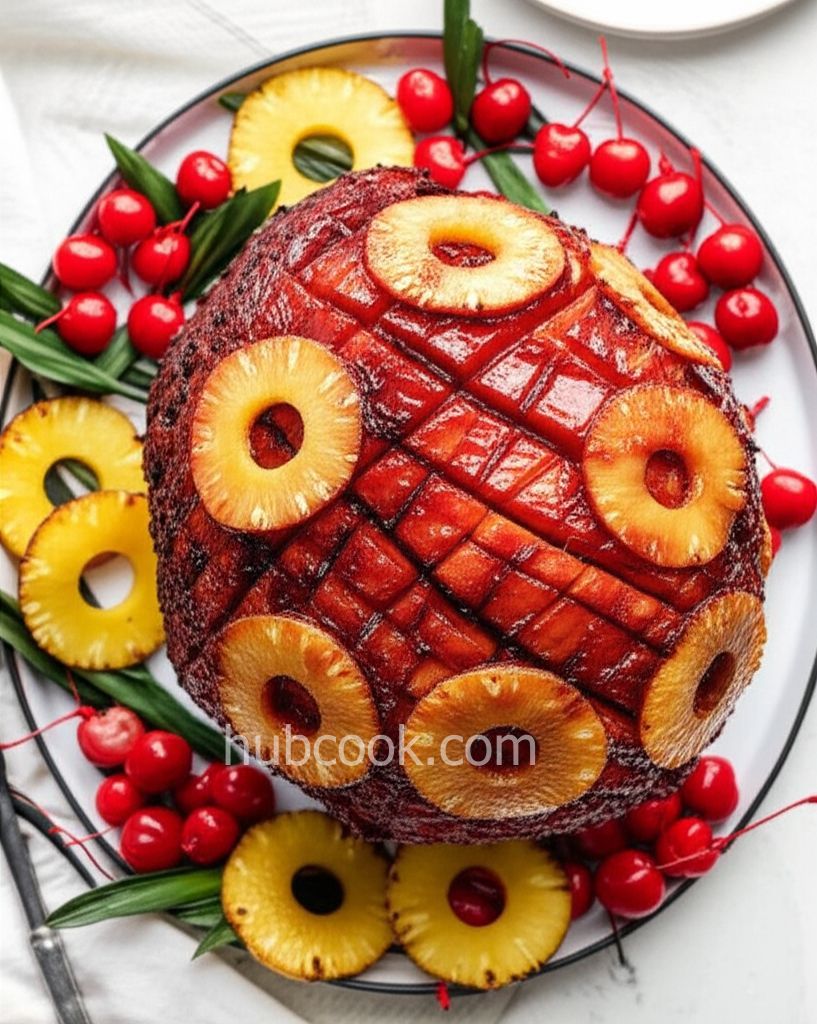 Honeydear's Holiday Pineapple Baked Ham