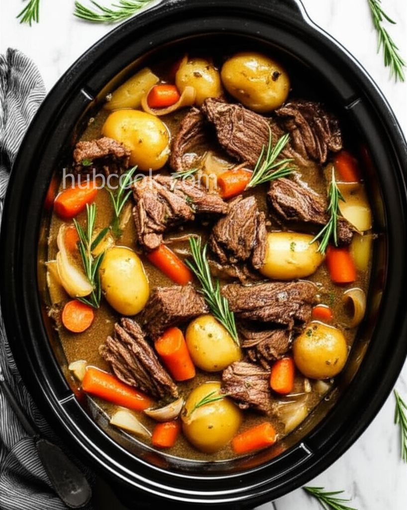 Slow Cooker Beef and Veggies