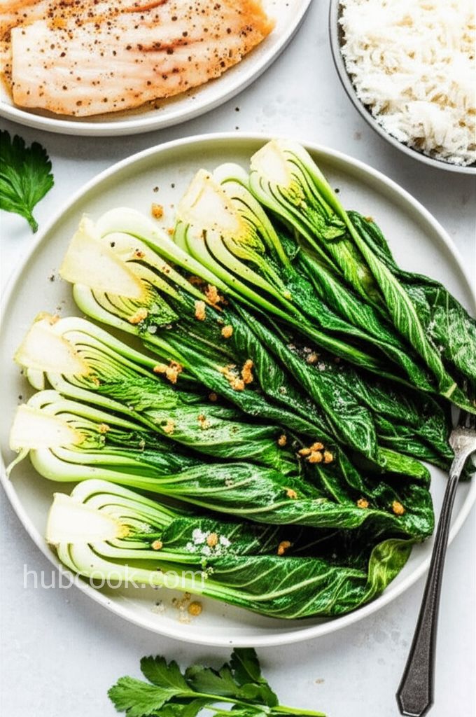 Baby Bok Choy with Garlic