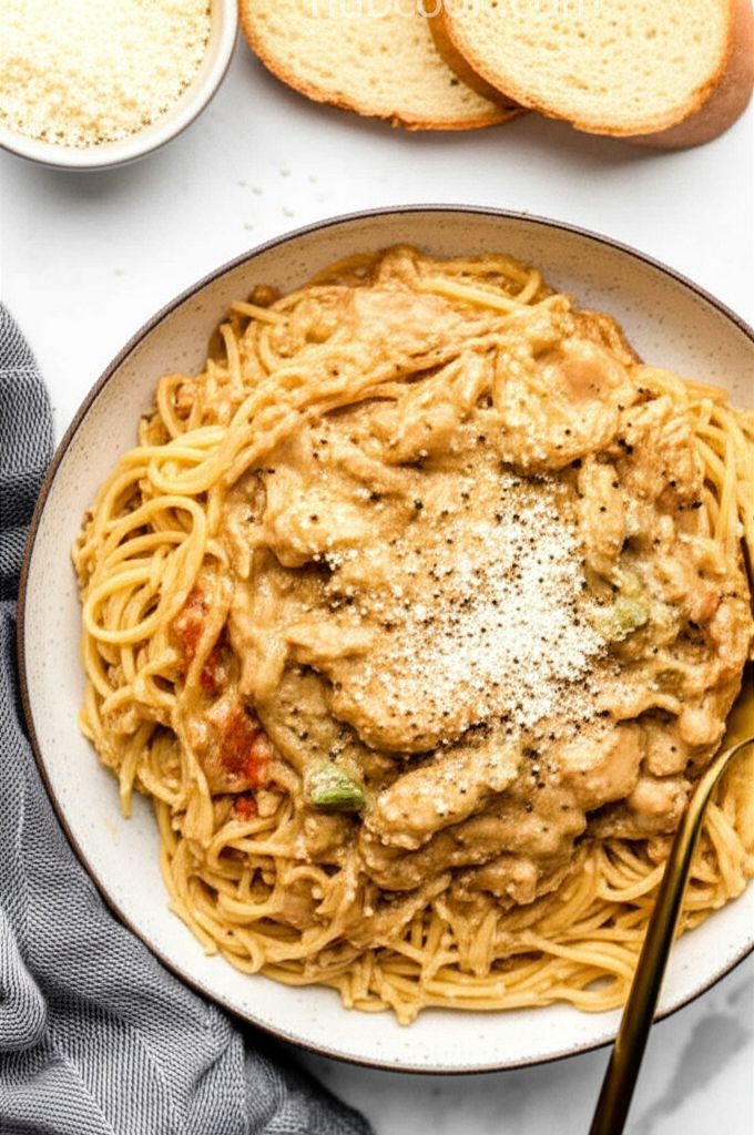 Creamy Chicken Spaghetti