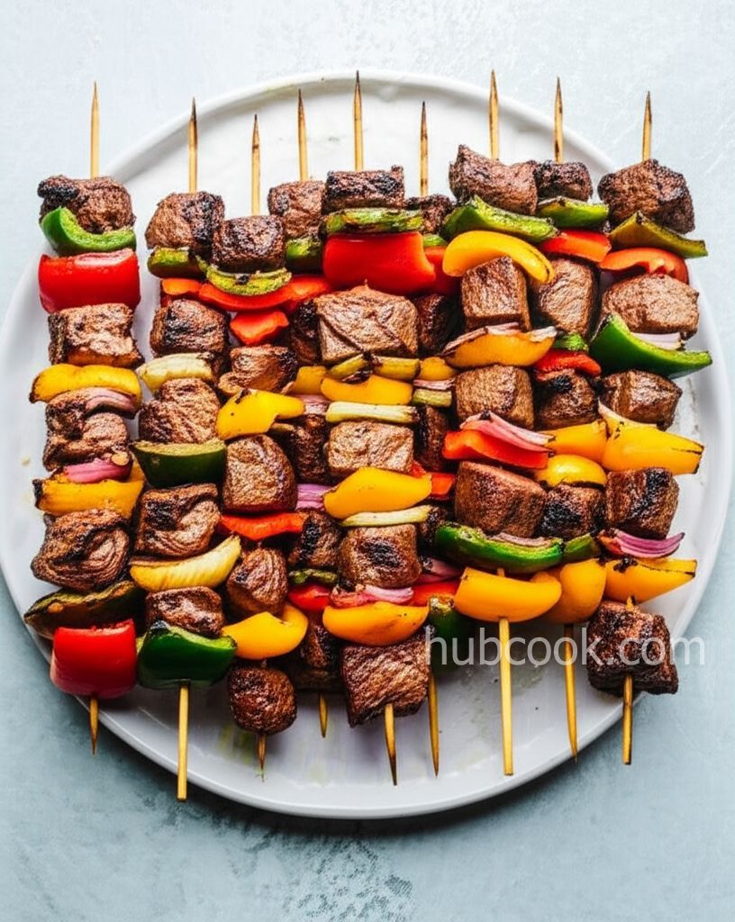 Marinated Kebabs with Maille® Dijon Originale Mustard