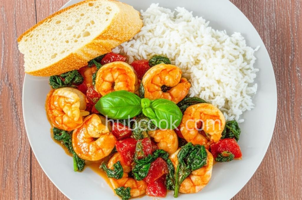 My Special Shrimp Scampi Florentine