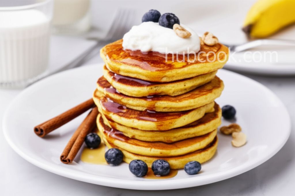 Pumpkin Banana Pancakes