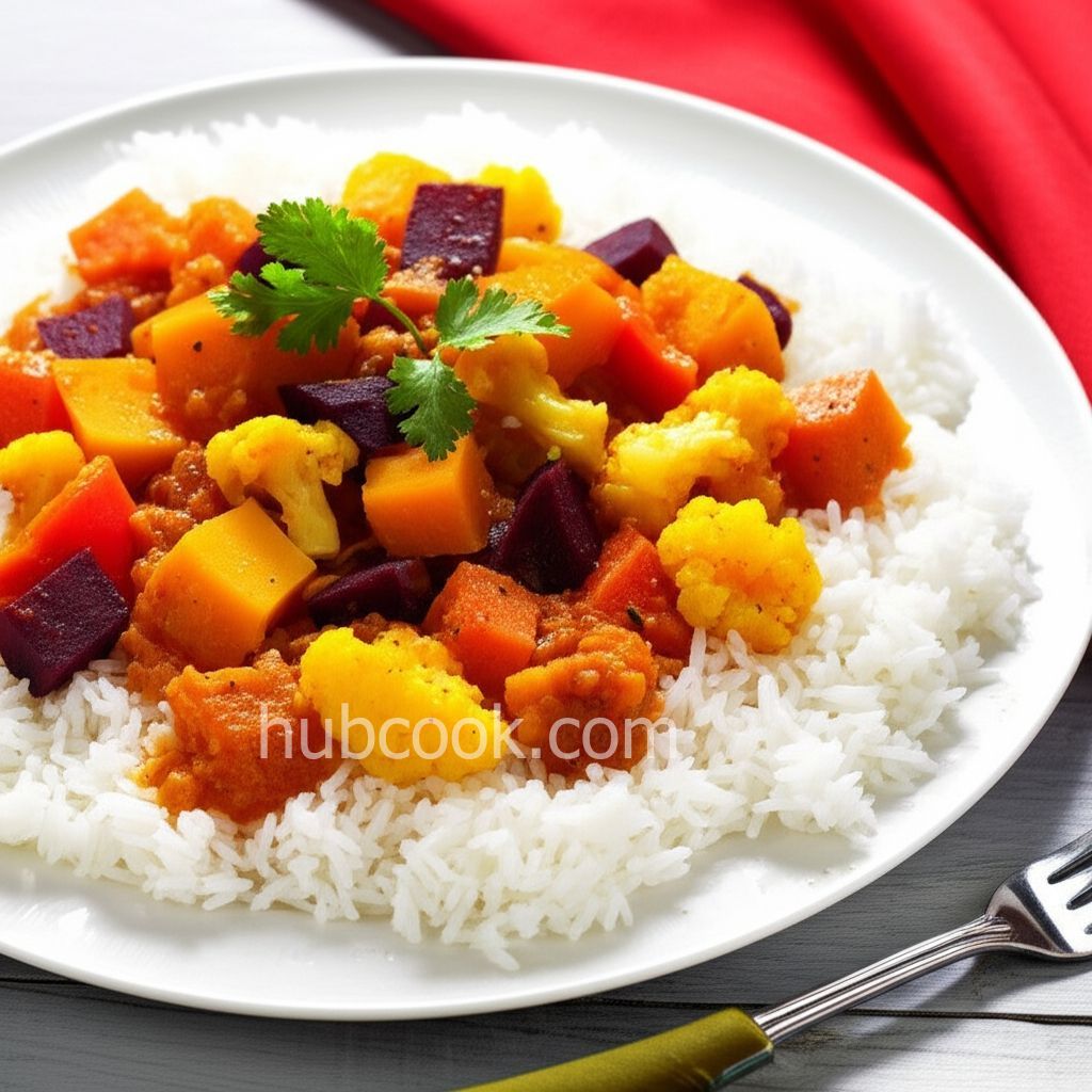 Roasted Vegetable Curry with Pumpkin