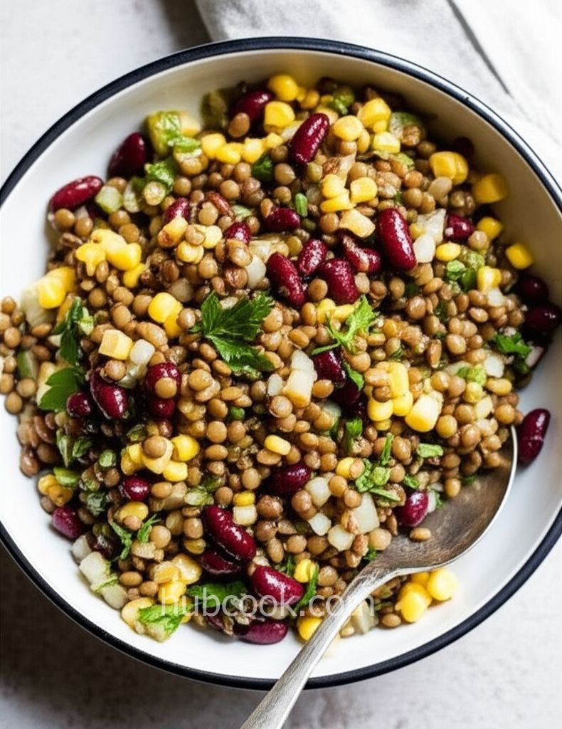 Cheap and Easy Lentil Salad