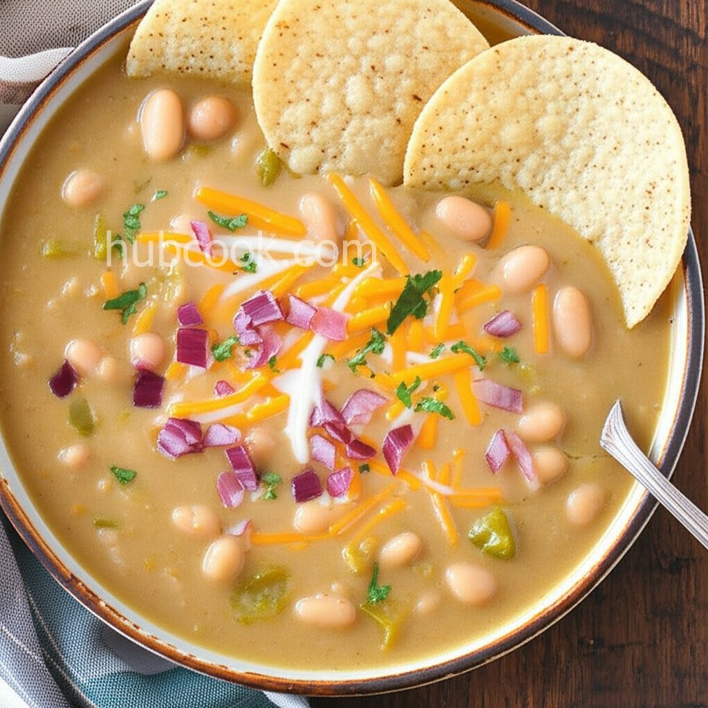 Creamy White Bean and Green Chile Soup