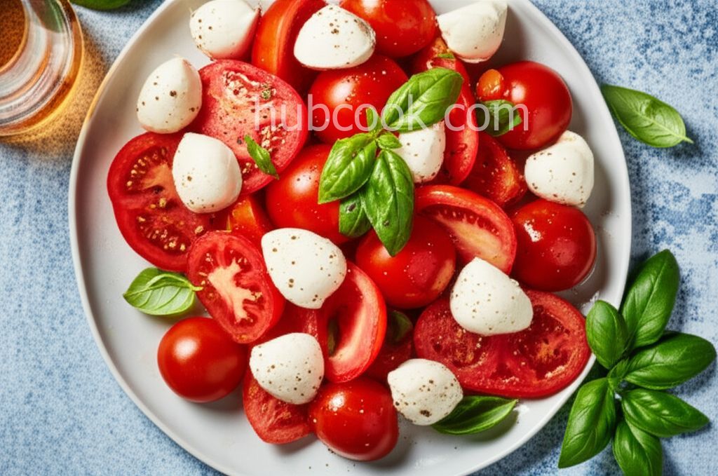 Heirloom Tomato Salad with Mozzarella and Basil