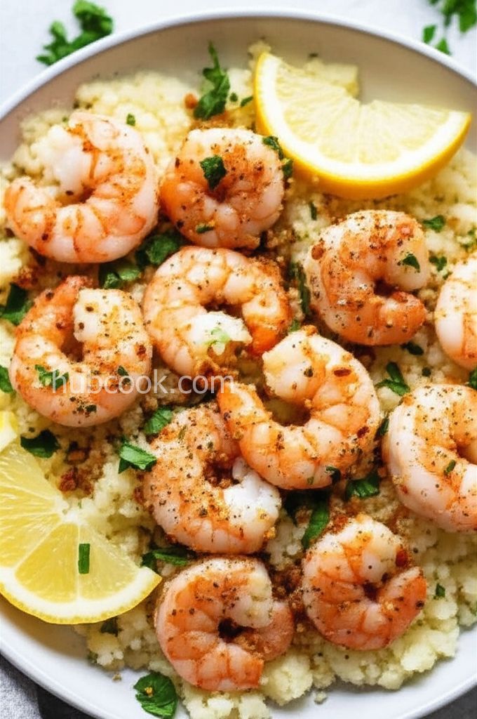 Lighter Baked Shrimp Scampi