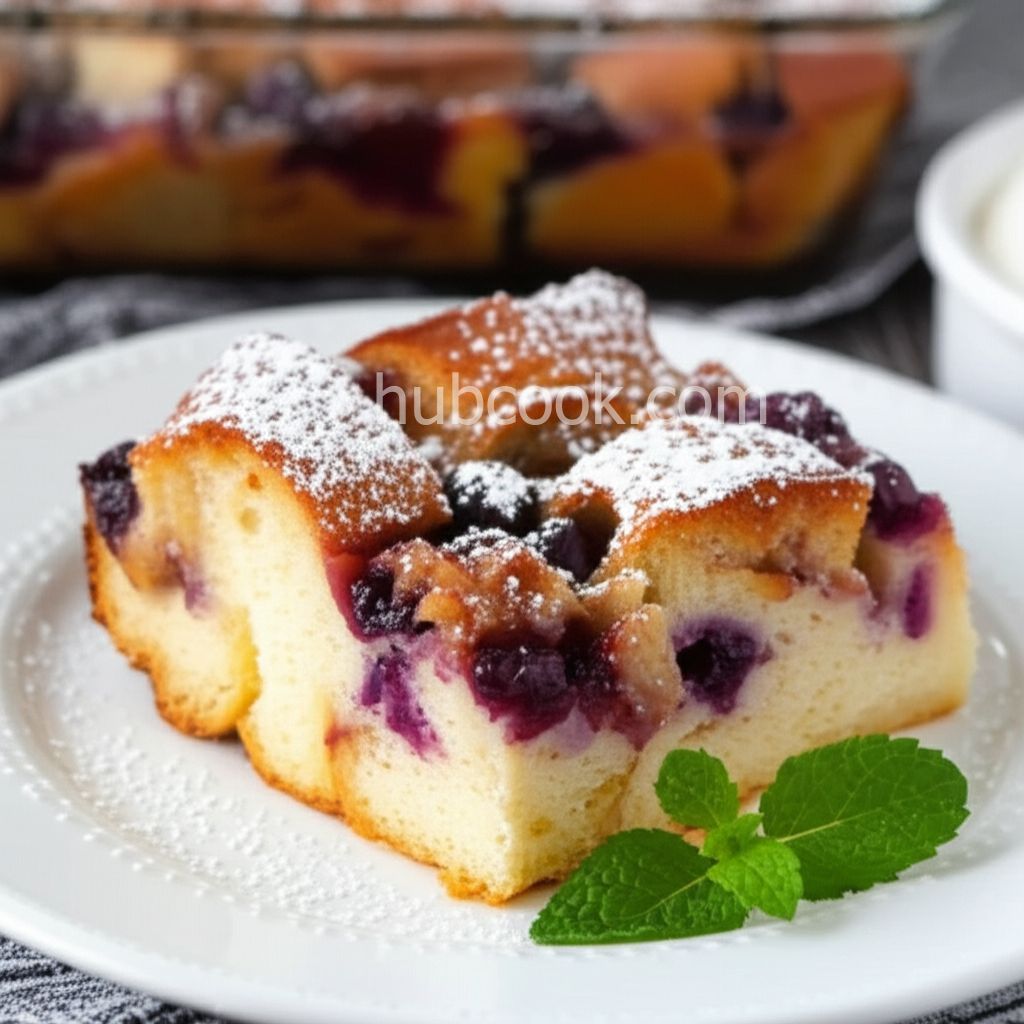 Overnight Blueberry French Toast Casserole
