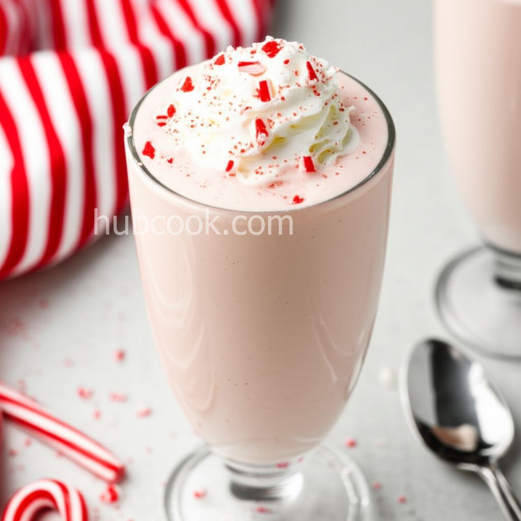 Peppermint Eggnog Milkshake