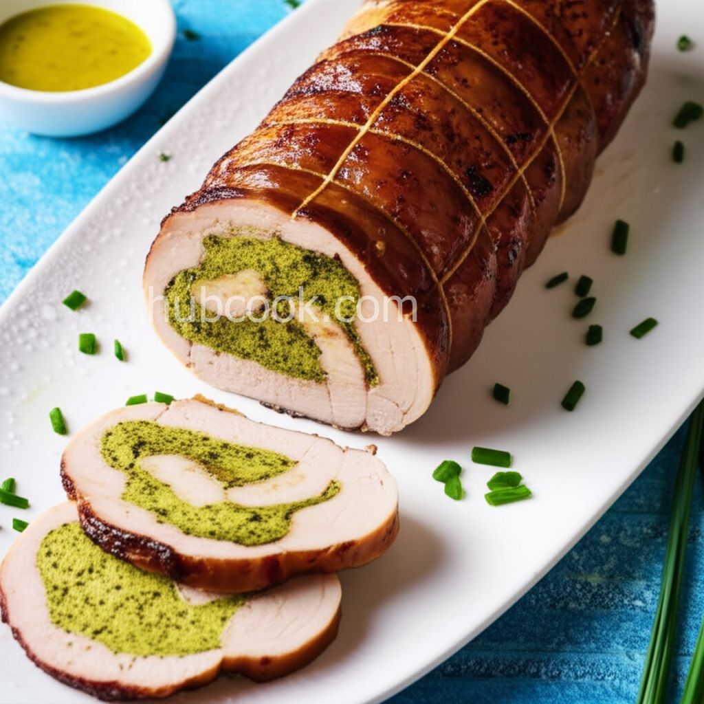 Pistachio Stuffed Pork Tenderloin