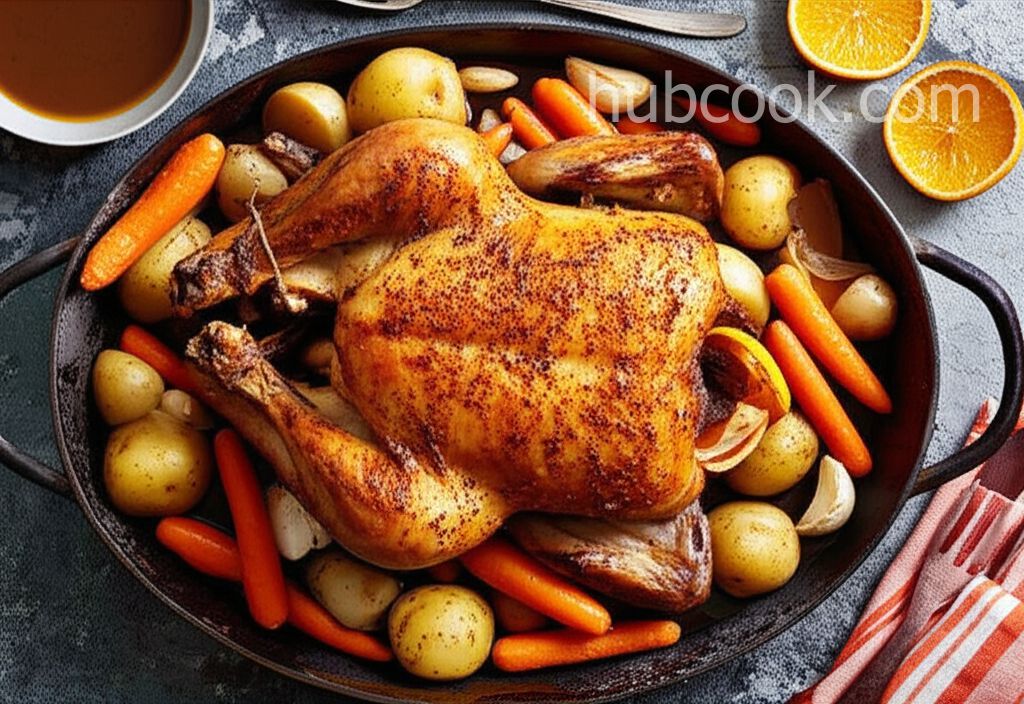 Slow Drunk Roasted Chicken