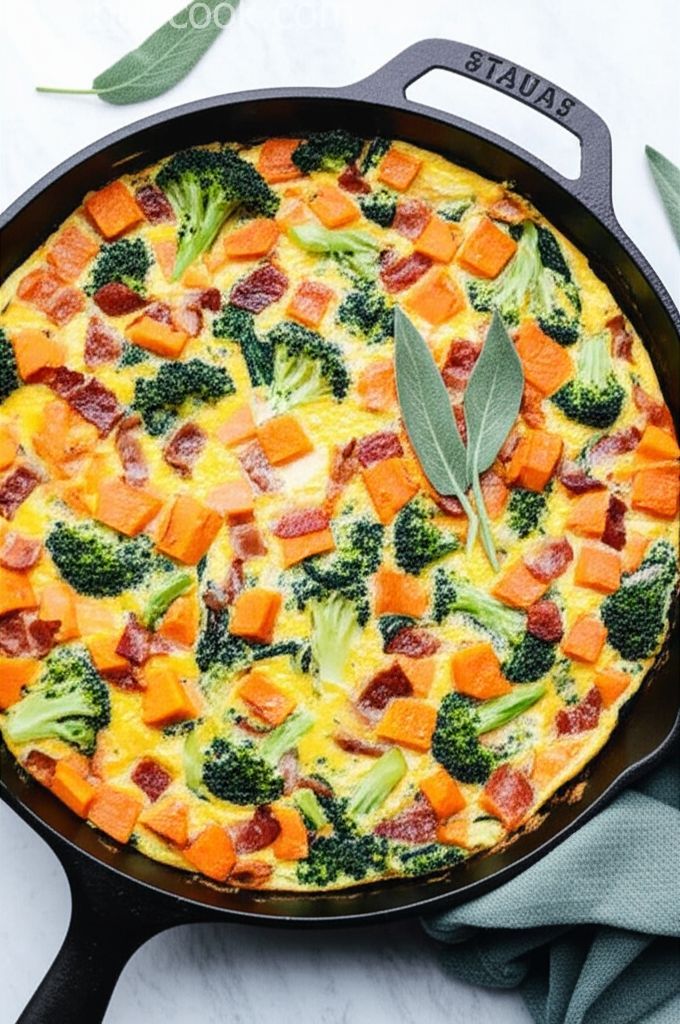 Sweet Potato, Bacon, and Veggie Skillet