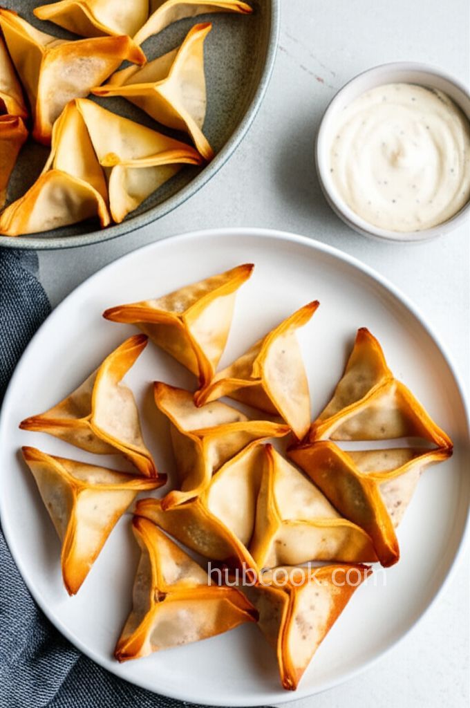 Air Fryer Smoked Salmon Wontons