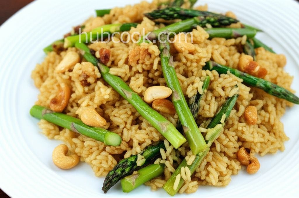 Asparagus Cashew Rice Pilaf
