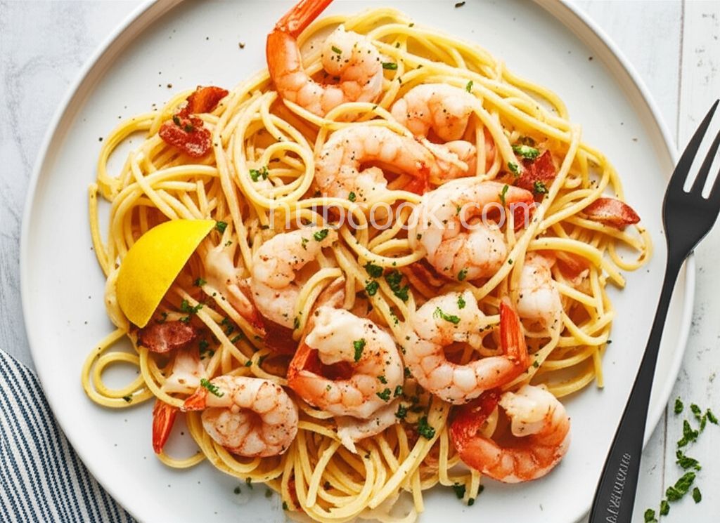 Bacon Shrimp Scampi Pasta