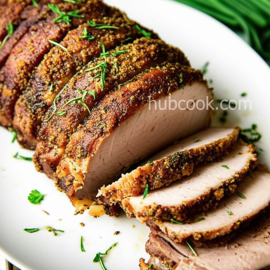 Perfect Herb-Roasted Pork Loin with Tangy Glaze