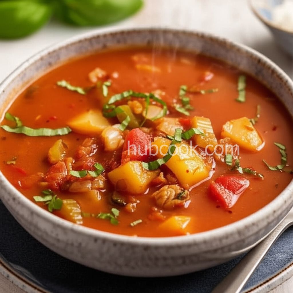 Quick Manhattan Clam Chowder