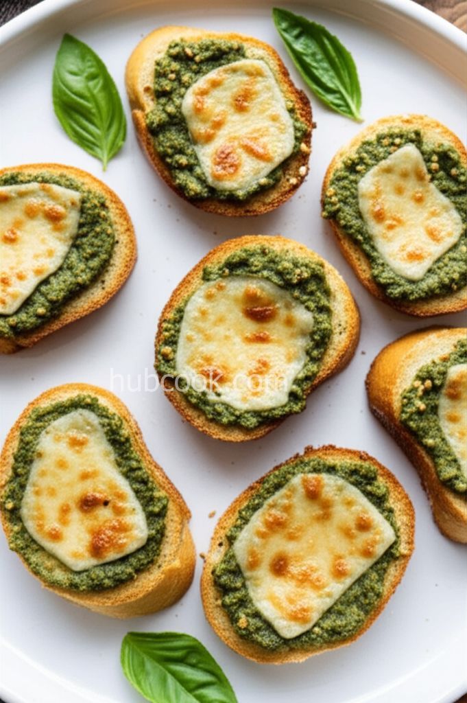 Basil Pesto Bread Rounds