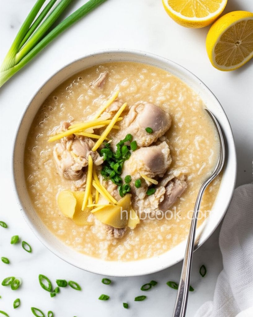 Chicken Arroz Caldo (Chicken Rice Porridge)