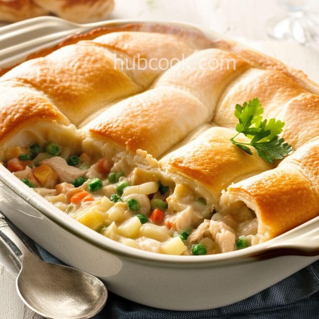 Chicken Pot Pie with Crescent Rolls