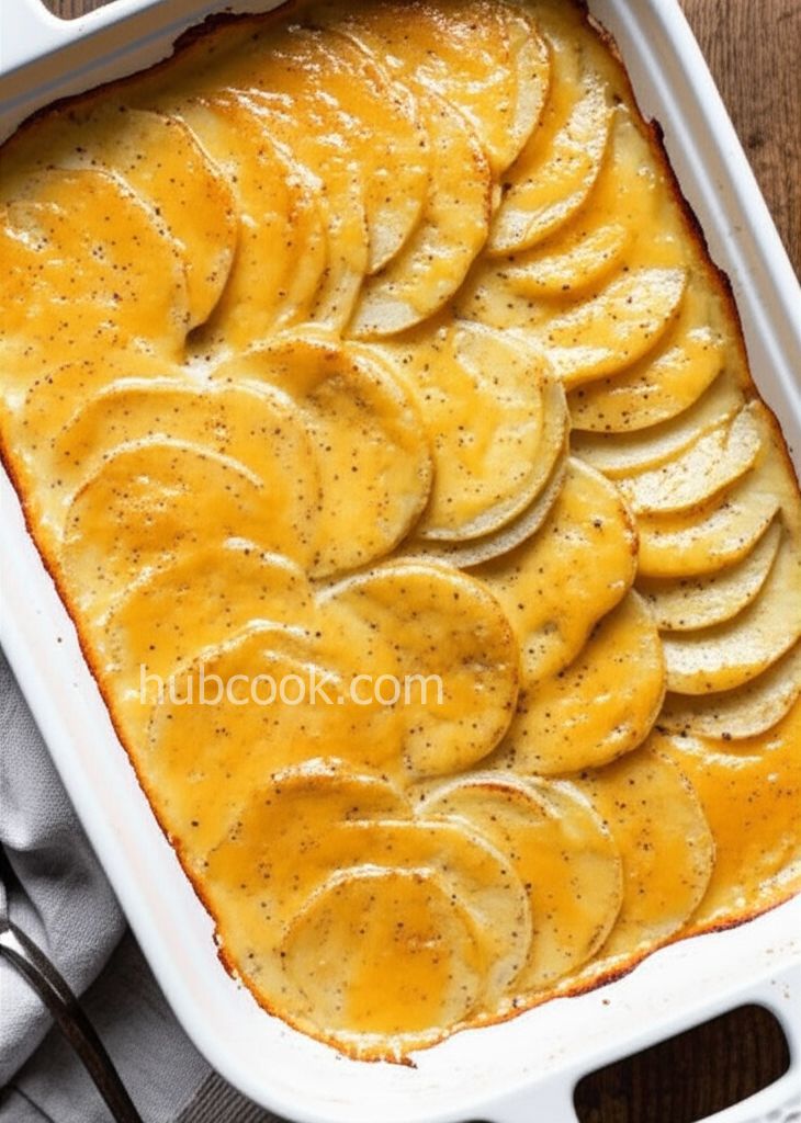 Healthier Creamy Au Gratin Potatoes