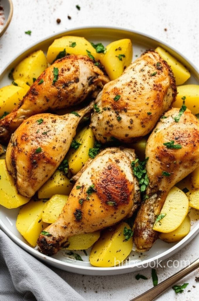 Lebanese Chicken and Potatoes