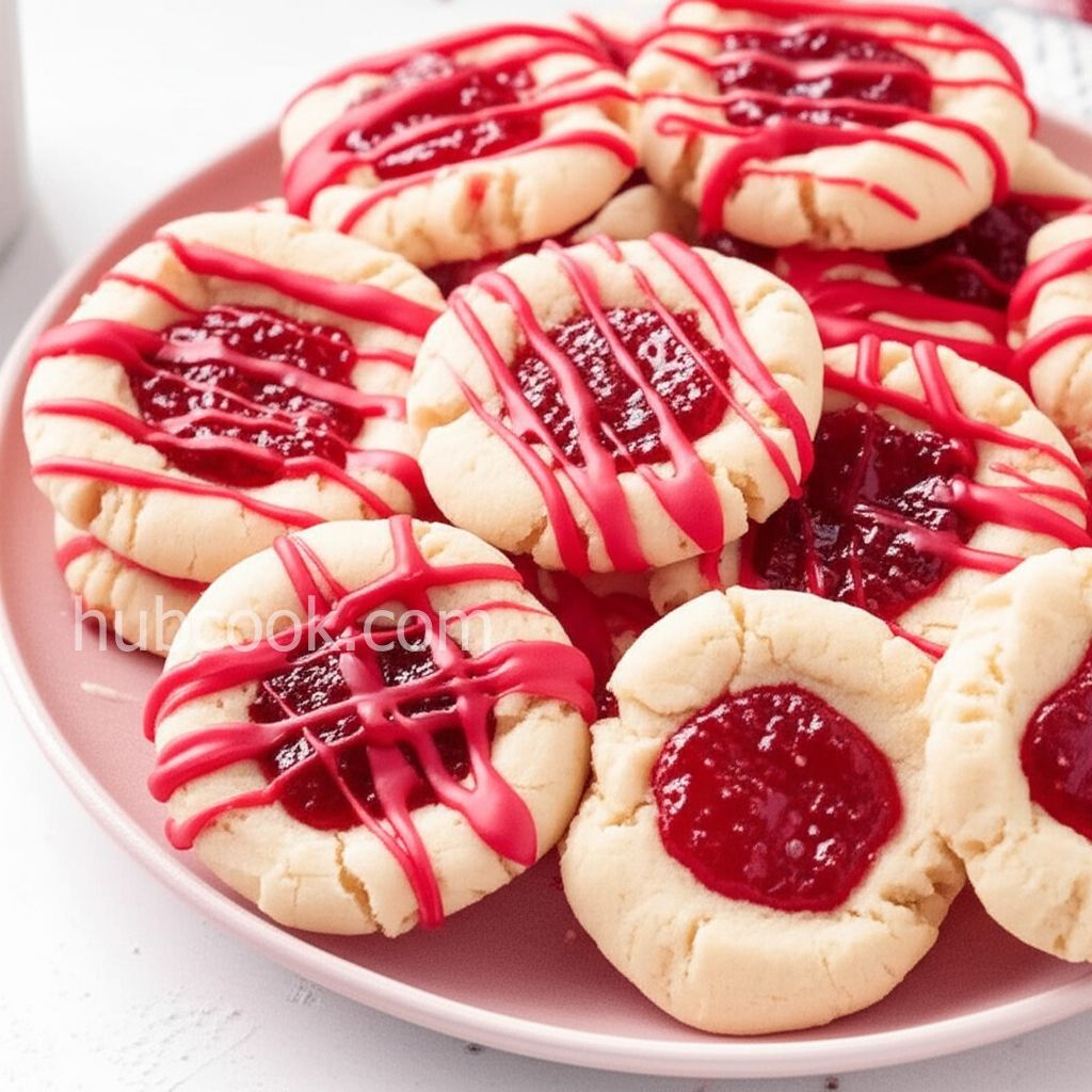 Raspberry Thumbprint Cookies
