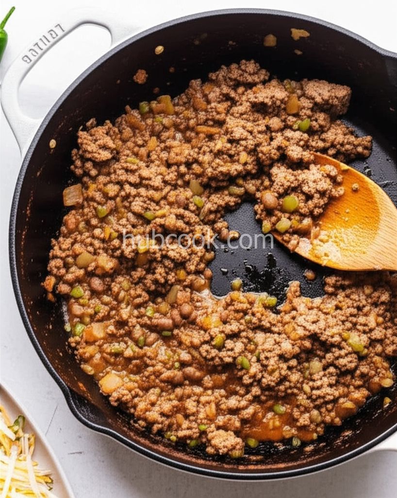 Southern Ground Beef and Bean Skillet