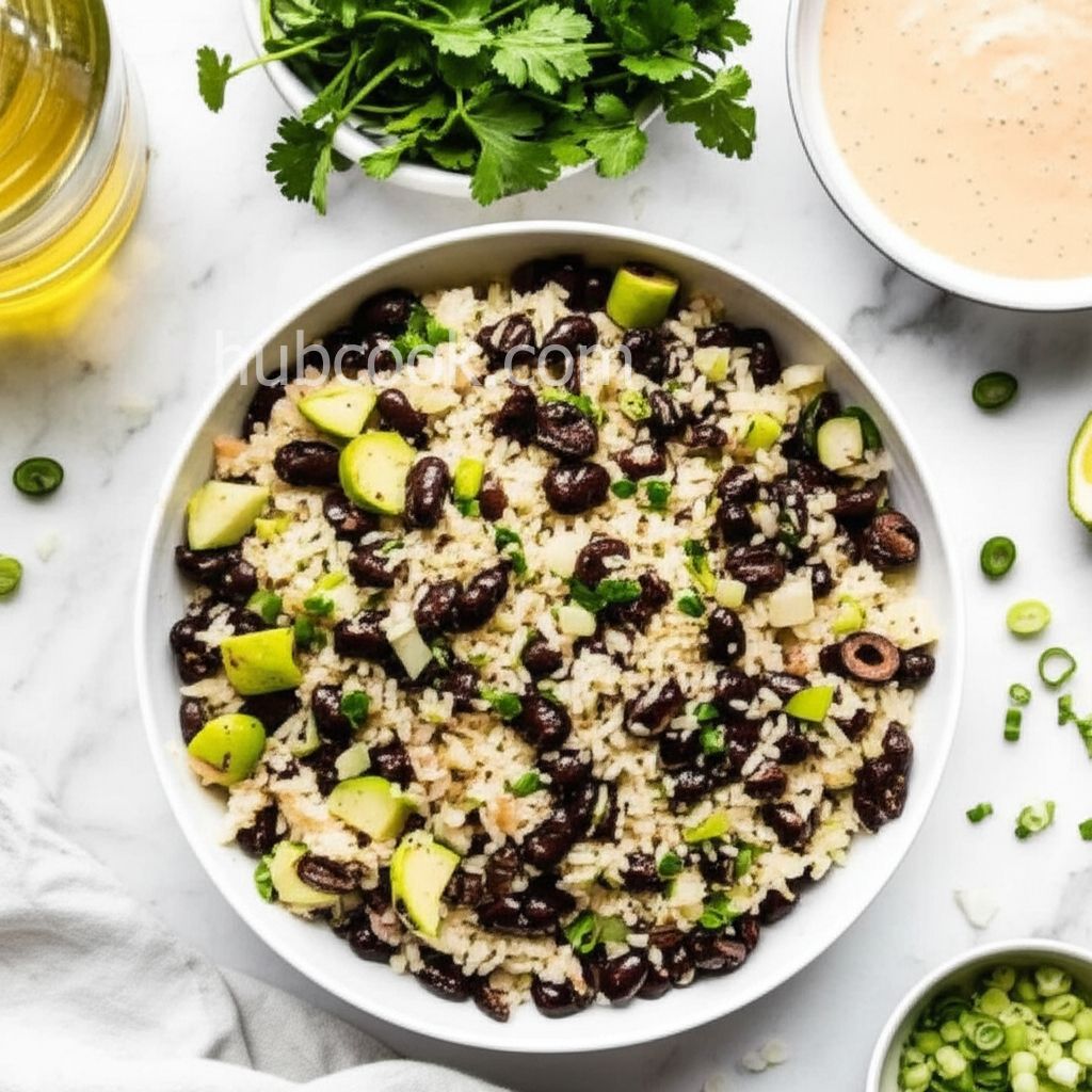 Herbed Rice and Spicy Black Bean Salad