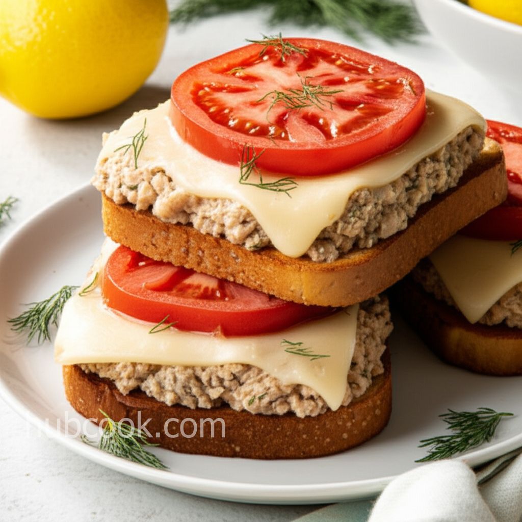 Lemon-Dill Tuna Melt Sandwiches