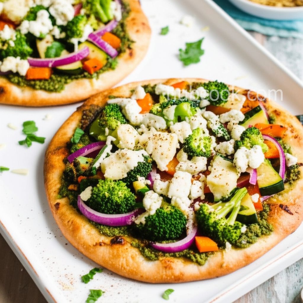 Individual Grilled Veggie Pizzas