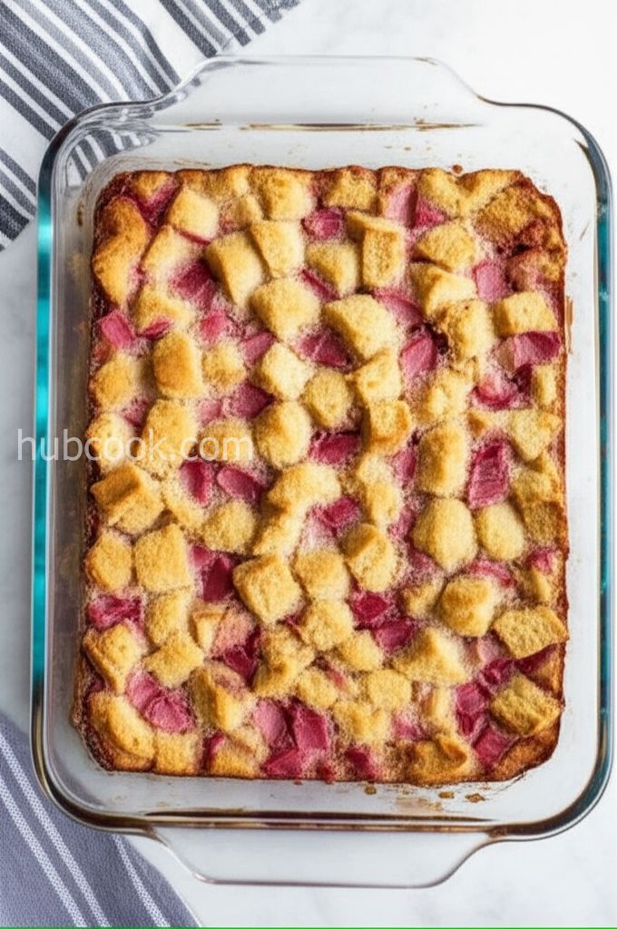 Outstanding Rhubarb Bread Pudding