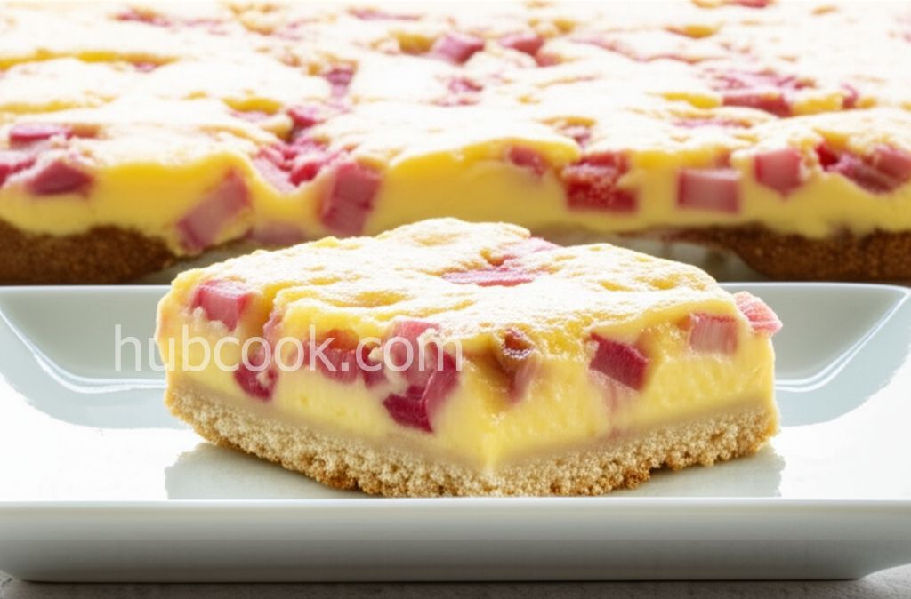 Rhubarb Custard Bars