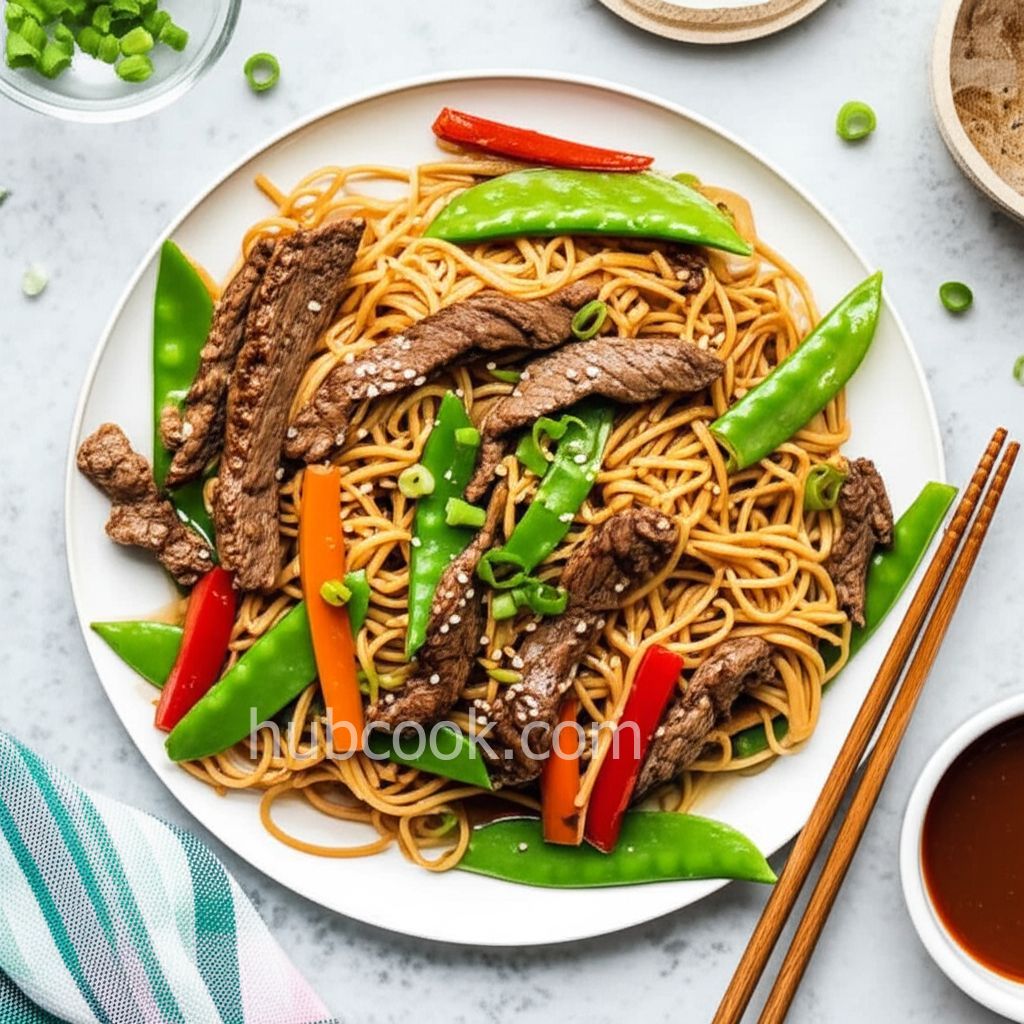 Beef Lo Mein Noodles