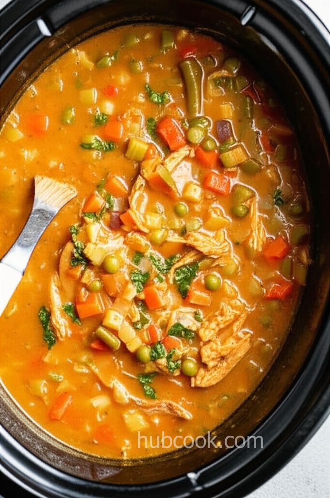 Becky's Gluten-Free Slow Cooker Chicken Vegetable Soup