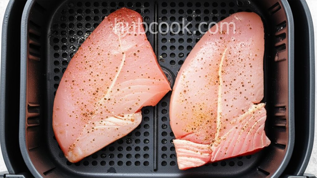 Air Fryer Yellowfin Tuna Steaks