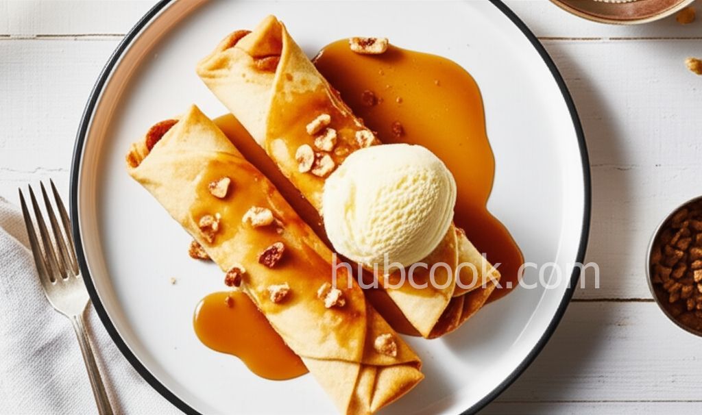 Bananas Foster Chimichangas