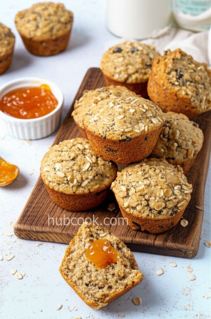 Double Oat Raisin Poppyseed Muffins
