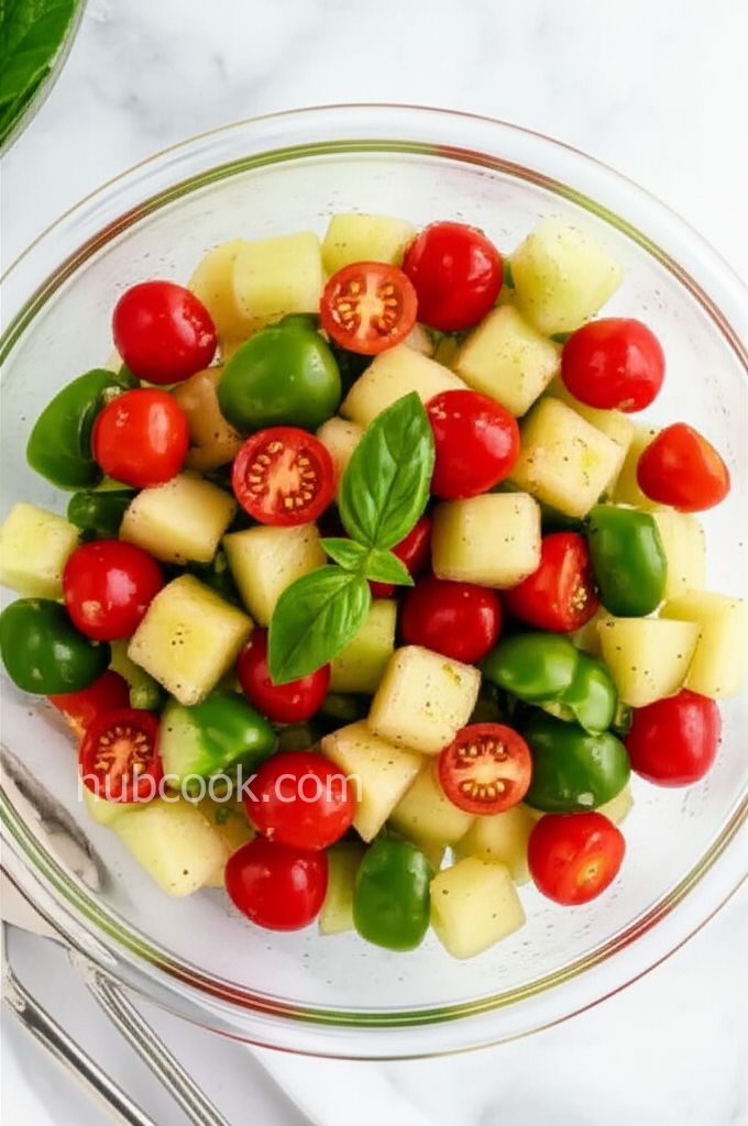 Honeydew-Grape Tomato Salad