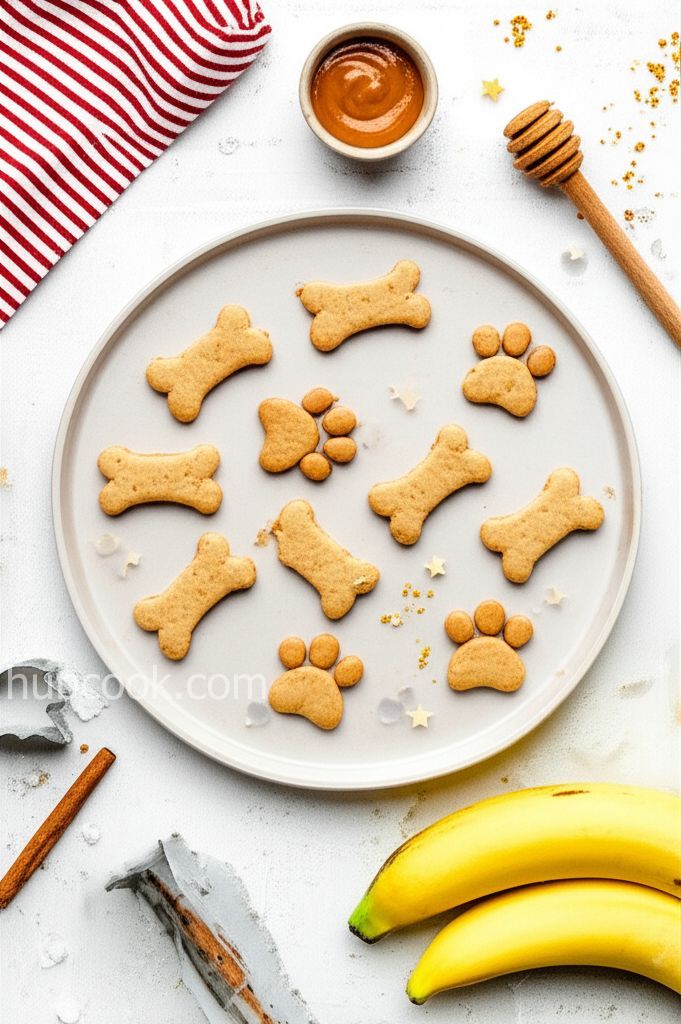 Peanut Butter and Banana Dog Biscuits