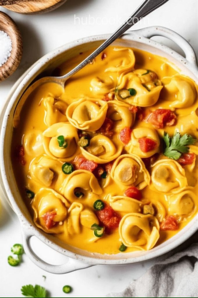 Cheese Tortellini in Curried Coconut Milk