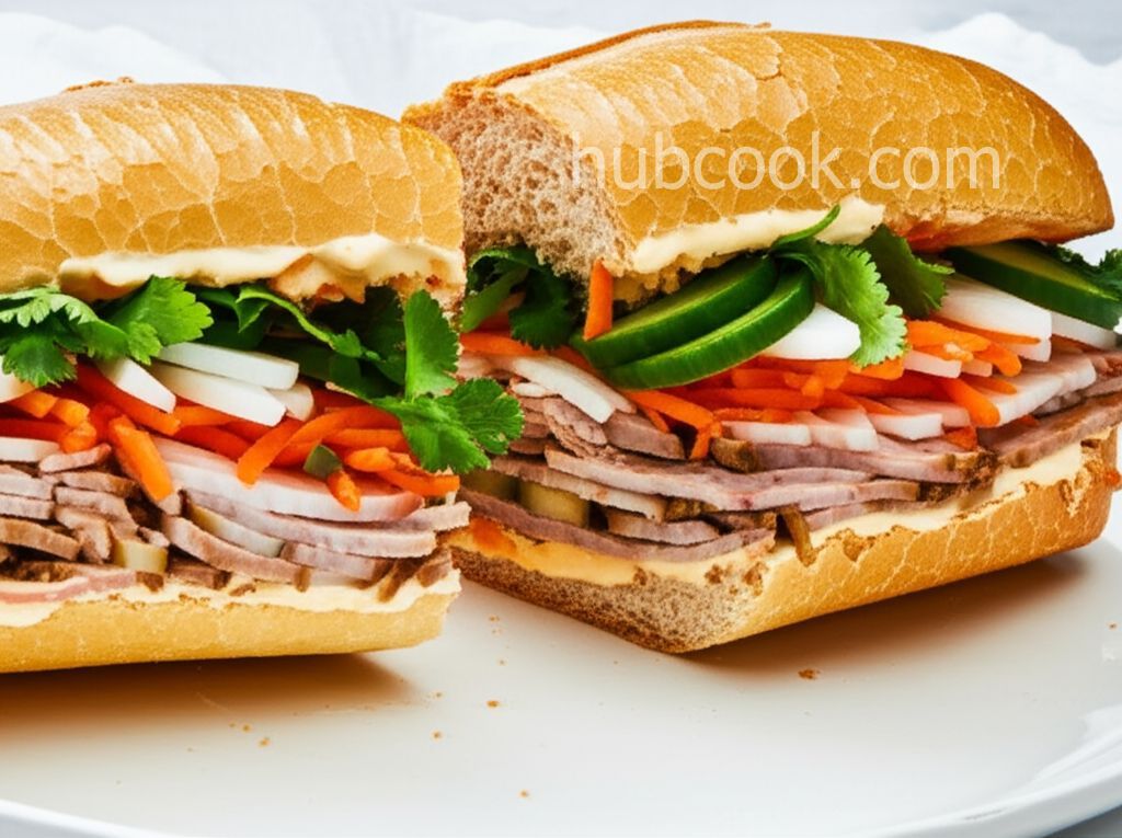 Roasted Pork Bánh Mì (Vietnamese Sandwich)