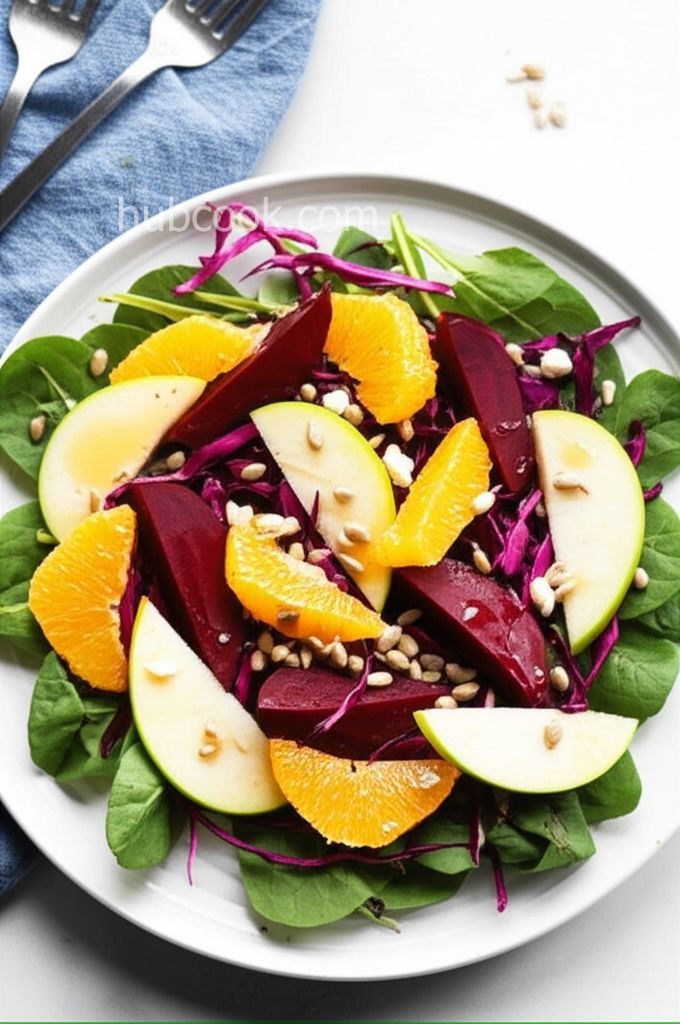 Beet, Orange, and Apple Salad