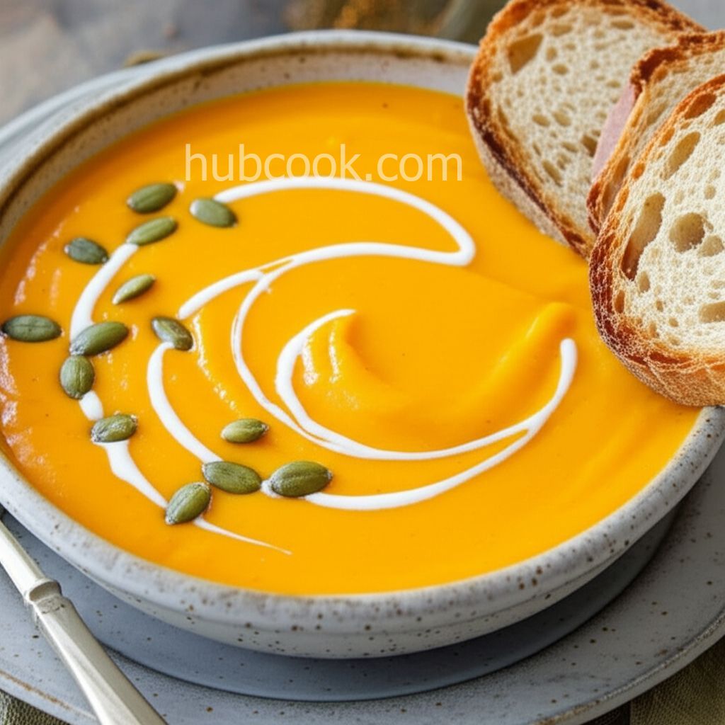 Butternut Squash Soup with Cream Cheese