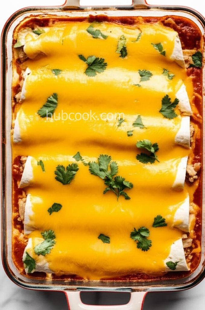 Chicken Enchiladas with Flour Tortillas