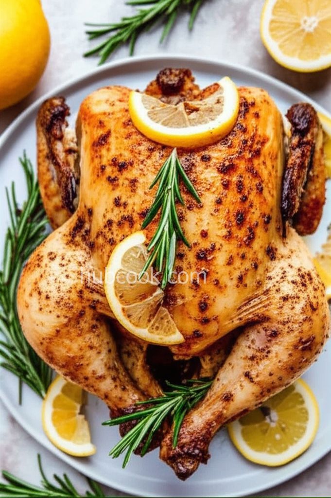 Lemon-Roasted Chicken with Rosemary
