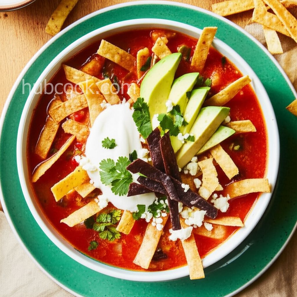 Sopa de Tortilla (Mexican Tortilla Soup)