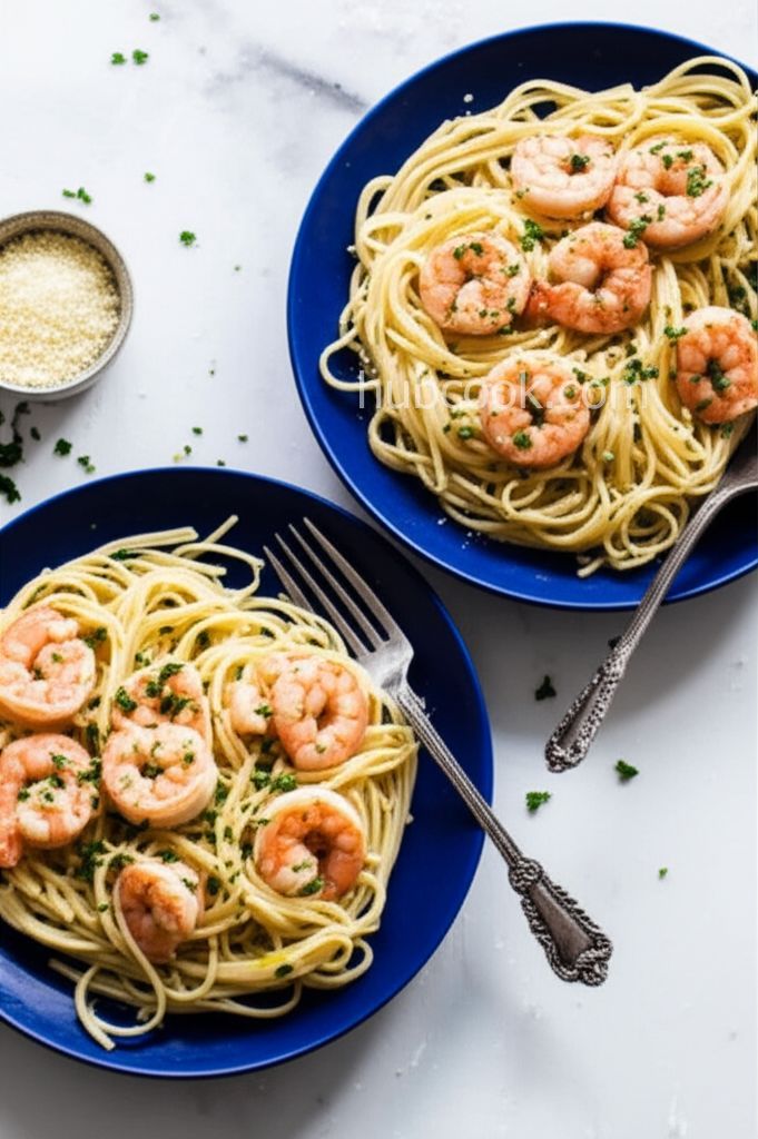 Creamy Shrimp Scampi with Half-and-Half